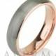 Rose Gold Mens Tungsten Carbide Wedding Band Ring 5mm 14k Rose Gold Plated Domed High Polished 5-15 Half Sizes Traditional Comfort Fit