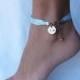 Something Blue Ribbon Wedding Anklet For Bride