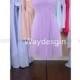 Strapless short Bridesmaid Dress, Chiffon Bridesmaid Dress-Custom Made, purple Lavender Bridesmaid Dress
