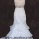 Layered Mermaid Wedding Dress in Organza Size 12