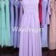 Lilac Bridesmaid Dress, Chiffon Bridesmaid Dress, long Bridesmaid Dress, Lavender Bridesmaid Dress, halter Homecoming Dress