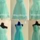 2014 NEW Sky Light Blue Rose Bridesmaid Dresses,Chiffon Bridesmaid Dresses,Fashion Wedding Guest Dresses,Unique Graduation Dresses/Gowns
