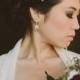 Bridal Hair Vine with Rhinestones Keishi Pearl Flowers and Swarovski Crystals, Lux Wedding Hair Accessory