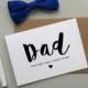 To my Dad on my wedding day card. Wedding card for Dad. Wedding card for Father. First man I ever loved wedding card for Dad.