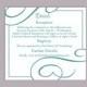 DIY Wedding Details Card Template Editable Text Word File Download Printable Details Card Teal Blue Details Card Information Cards