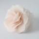 Bridal Hair Flower, Silk Organza Hair Flower, Silk Hair Flower, White, Off White, Ivory, Blush Pink, Champagne-Style No.325