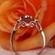 Morganite Rose Gold Milgrain Bezel Engagement Ring