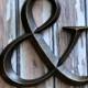 Large ampersand wedding decoration photo prop photo booth home decor art wall hanging letter symbol bride groom wedding sign photography