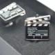 Hollywood, movie action clapper, TV film director producer cufflinks, film lover, novelty, Father's day, birthday, Christmas gift. UK seller