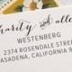 Personalized Address Stamp - Self-inking Rubber Stamp, Custom Wedding Stamp (005)