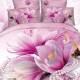 Pink Blooming Flowers Necklace Print 4-Piece Cotton Duvet Cover Sets