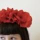 Frida-style Floral Headband/Crown - 'Poppy'