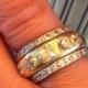 antique scottish 5 STONE DIAMOND ring