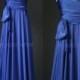 Royal Blue Maxi Dress Bridesmaid Dress Infinity Dress Wrap Convertible Dress Women Formal Evening