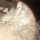 Mae Wedding Veil Fascinator with Lace leaves and pearls-- Ivory