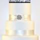 Winter Wedding Cake Topper - Winter Wonderland, Snowflake, Wedding Date