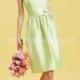 Buy Australia Sage Sheath Strapless Taffeta Bowknot Accent Mini Short Bridesmaid Dresses by JME at AU$122.30 - Dress4Australia.com.au