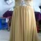 handmade Chiffon Rhinestone Prom Dresses Evening Dresses Wedding dress
