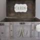 Vintage Wedding Card Box, Rustic Wedding Card Box, Large Vintage Trunk Wedding Box with Custom Wedding Monogram A1A
