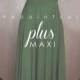 MAXI Plus Size Forest Green Bridesmaid Dress Convertible Dress Infinity Dress Multiway Dress Wrap Dress Twist Dress Wedding Dress Prom Dress