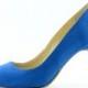 Something Blue Wedding Shoes Electric Blue Wedding Shoes Cobalt Blue Bridal Shoes Blue Bridesmaids Shoes Suede Heels