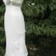 Silk And Cotton Bridal Gown Hand Painted And Velvet Sage