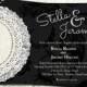 Stella & Jeromy - Glitter and Lace Wedding Invitation