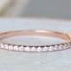 Thin 1.4mm Eternity Band Ring - Rose Gold