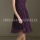 Buy Australia Cheap Grape Sweetheart Neckline Criss Cross Ruched Bodice Short Chiffon Bridesmaid Dresses by Angelina Faccenda 204110 at AU$118.93 - Dress4Australia.com.au