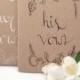Wedding Vow Book - His and Hers - Woodland Wedding Decor - Vow books - Wedding vows - Gift for Engagement Party - Bride to be Gift