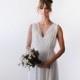 Chiffon sheer maxi ivory gown, Minimal wedding dress , Maxi chiffon wedding dress  