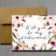 Fall Watercolor Flower Will You Be My Bridesmaid - Will you be my bridesmaid - Wedding greeting card - will you be my matron of honor