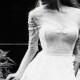 Pure White Open Back Lace Corset Wedding Dress//Boho Wedding Dress
