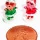 Vintage Elf or Pixie - plastic - miniatures 6pcs .... shop closing SALE -- oldstock, holiday, christmas, yule