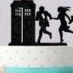 Dr Who Cake Topper Hurry to the Tardis