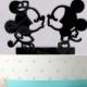 Mickey Minnie Kissing Cute Cake Topper