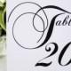 Table Numbers--Wedding--Reception-- Tent Style--The Elegant Collection-- Customize--Colors can be changed