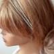 Bridal Hair Accessories, Double Rhinestone Headband, Wedding Hair Accessories, Wedding Headband