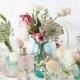 Sweet And Romantic Pastel Vintage Wedding Table Setting - Weddingomania