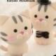 cat and  kitty Wedding Cake Topper---k802