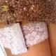 Flask Garter Lace Shot Garter: Bachelorette, Bride, Birthday Stretch Lace Garter