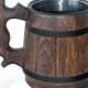 Personalized Wooden Beer Mug 0.5 l Handmade Tankard Groomsmen gift Father's day