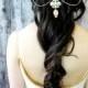 Bridal headpiece, Bridal Hair Jewelry, Crystal Headpiece, Bridal Head Chain, Bohemian Bride