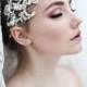 My Fabulous Fiona bridal headband  - Romantic birdcage veil with pearls and rhinestones
