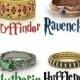 Slytherin/Gryffindor/Ravenclaw & Hufflepuff Harry Potter House Rings!