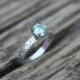 moissanite engagement ring . unique engagement ring . bohemian diamond alternative engagement ring . green moissanite silver engagement ring
