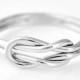 Cyber Monday Sale Infinity Knot Ring, Knot Promise Ring, Thumb Rings, Love Knot Ring, Silver Ring, Infinity Jewelry, Infinity Knot Jewelry,