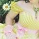 Princess Wedding Gown Fairytale Fantasy Dress in Striped Silk- Custom to Order