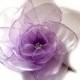 sweet lilac big rose blossom flower bobby pin