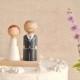 Semi Custom Cake Toppers. Bride and Groom Wedding Cake Topper. Wedding Decoration. Handmade Wedding Cake Toppers.